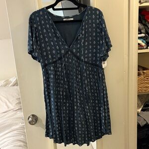 O'Neill Teal Paisley Mini Dress